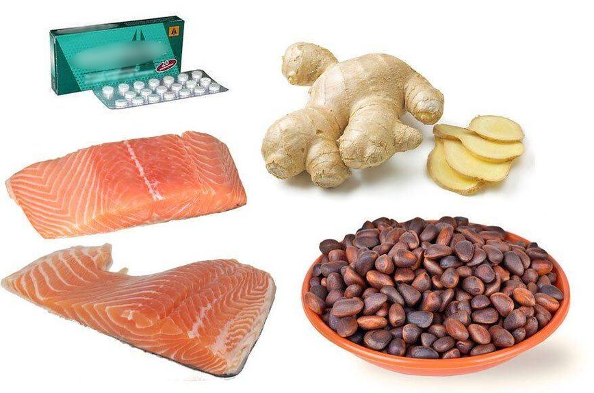 Various ways to increase potency - drugs, sea fish, pine nuts, ginger