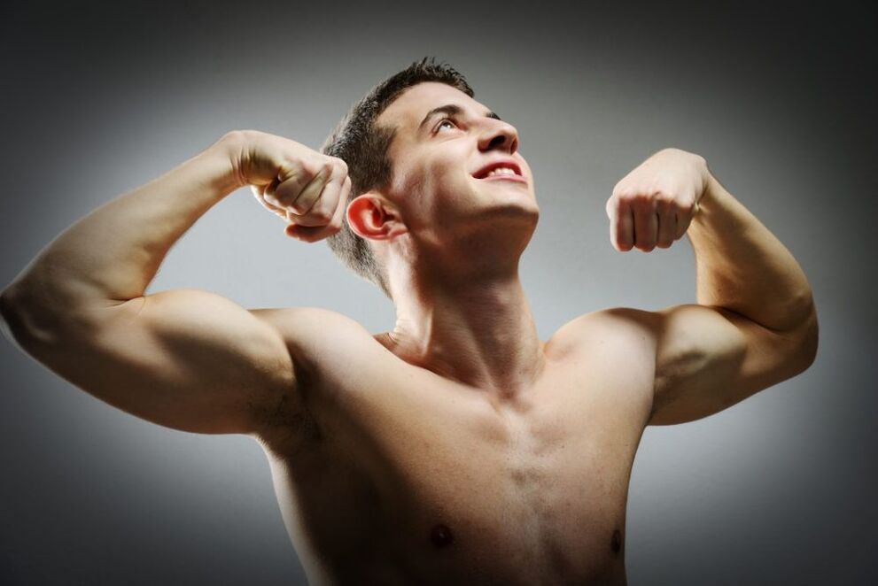 His strength is a man