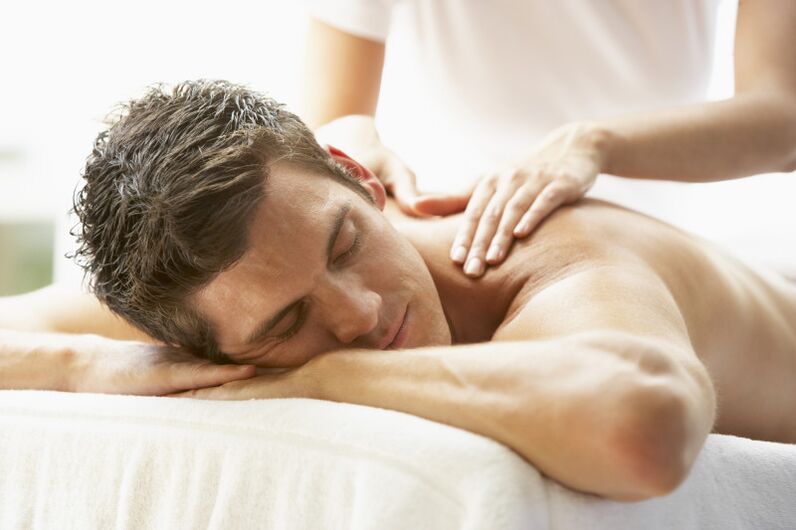 Relaxing massage to increase potency
